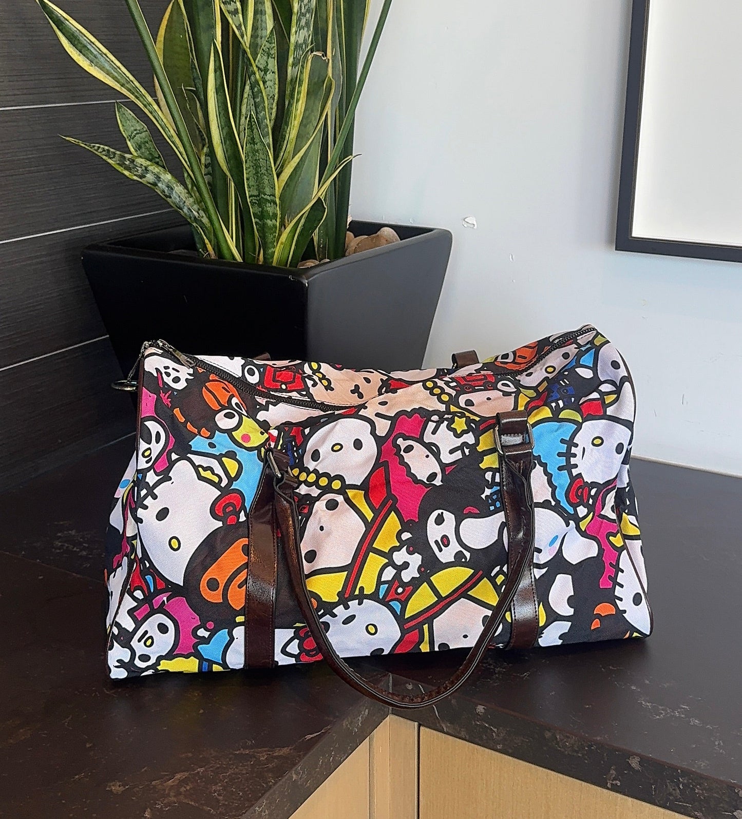 HK & Friend Figures Canvas Duffel