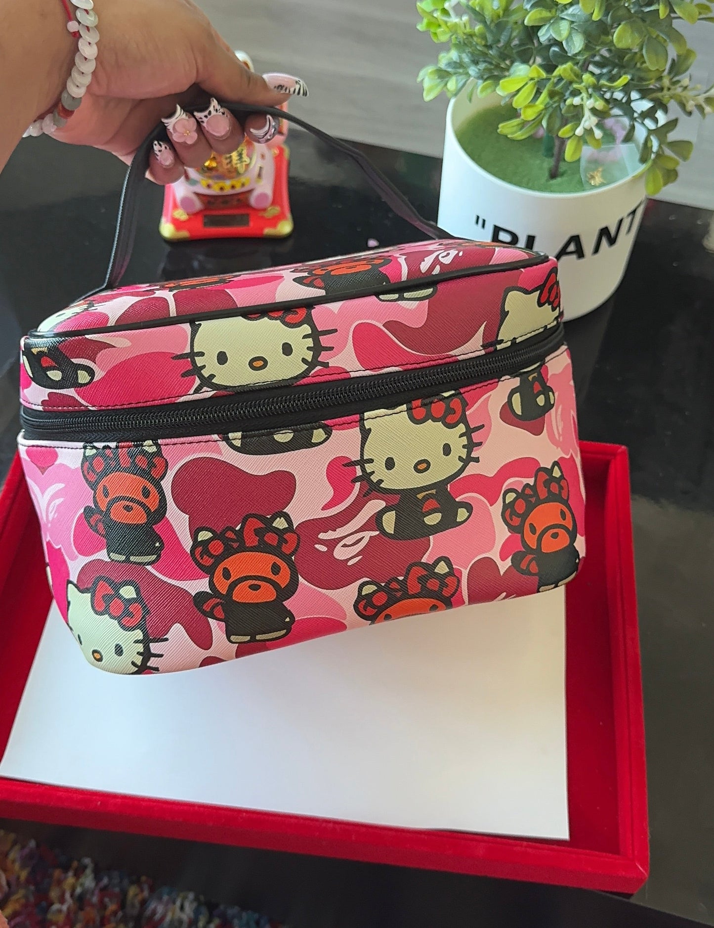 Pink Camo HK Vanity Bag