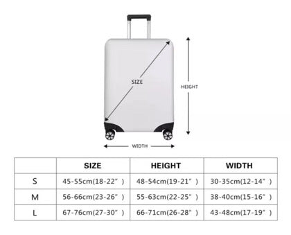 HK Blossom Luggage Cover