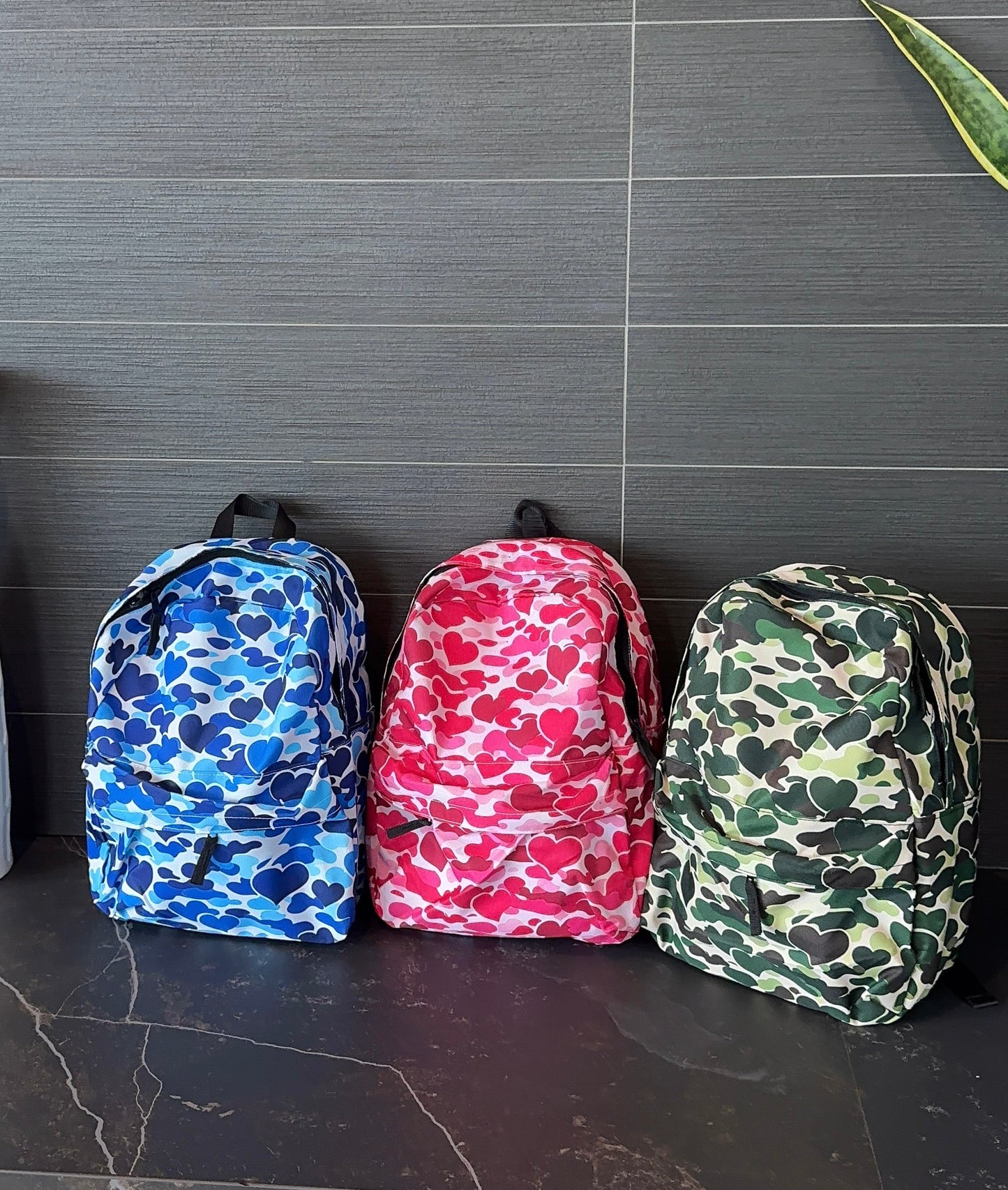 Heart Camo Backpack