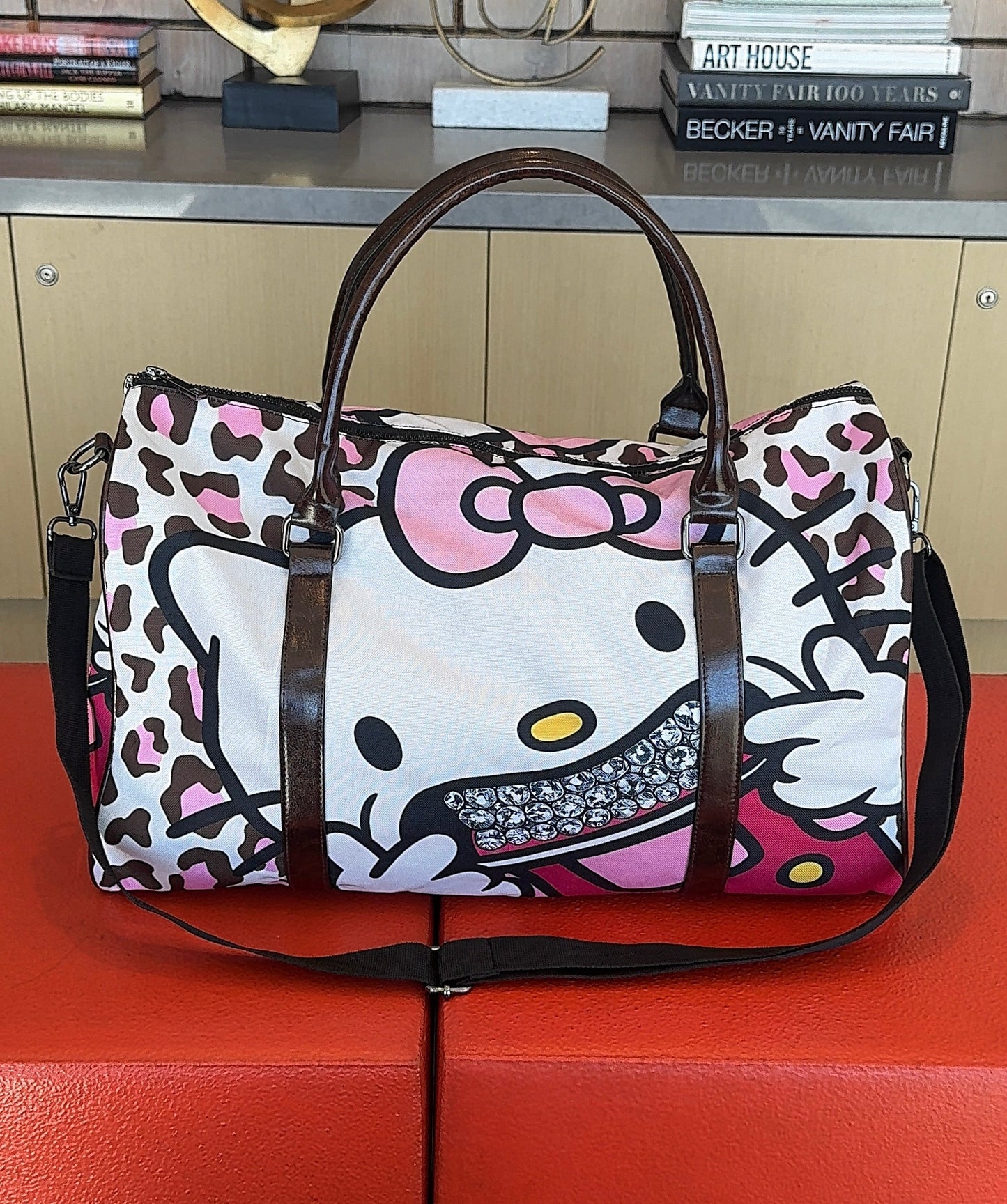 Kitty Bling Canvas Duffel