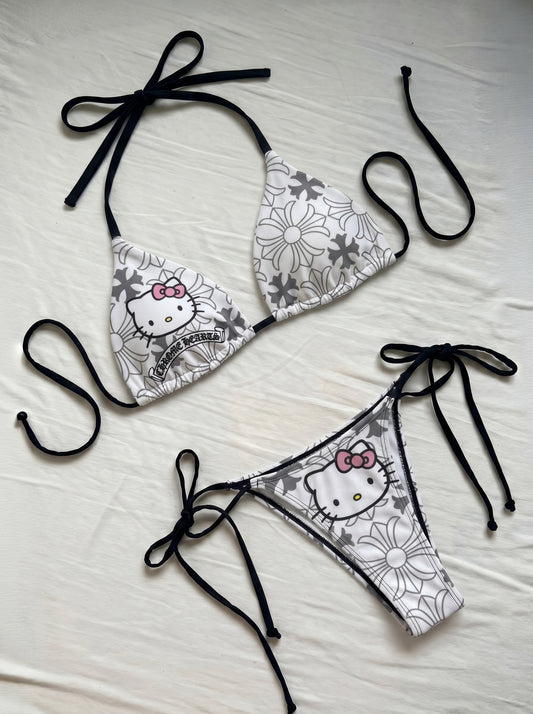 HK White Chrome Bikini