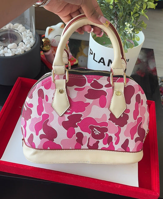 Pink Camo Shell Bag