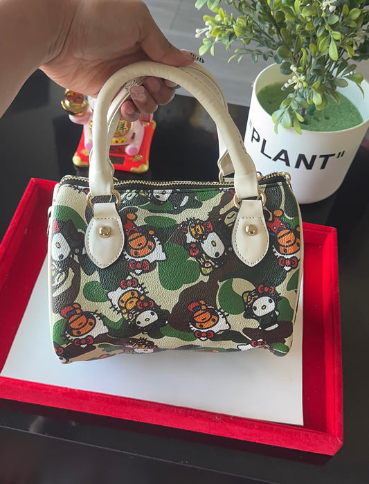 Green Camo HK Love Pillow Bag