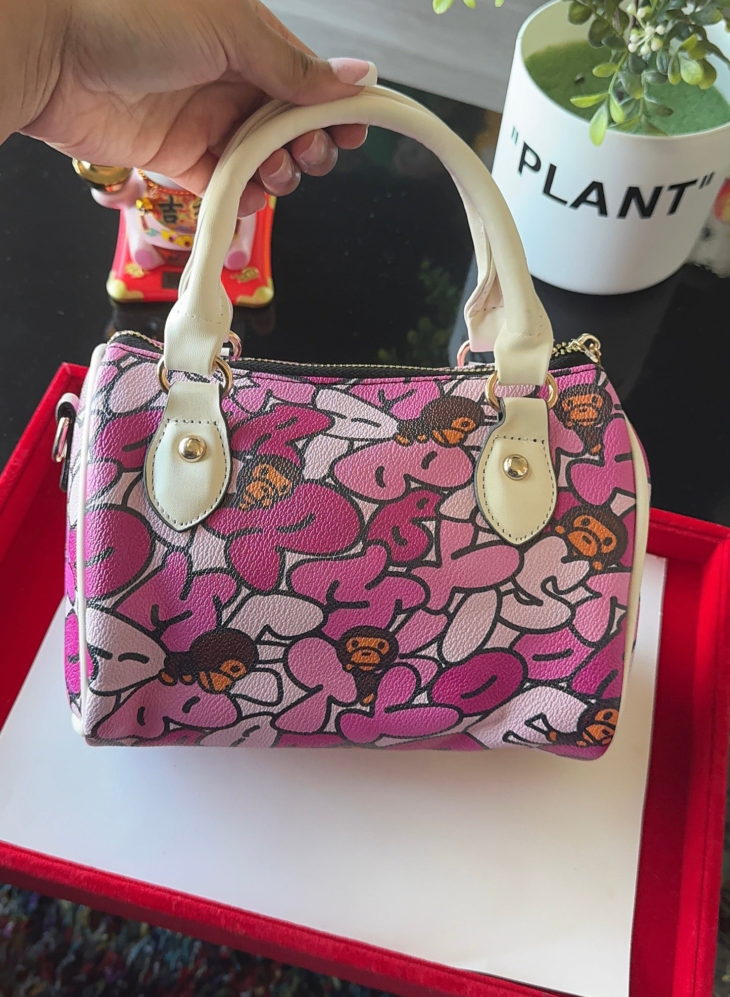 Pink ABC Pillow Bag