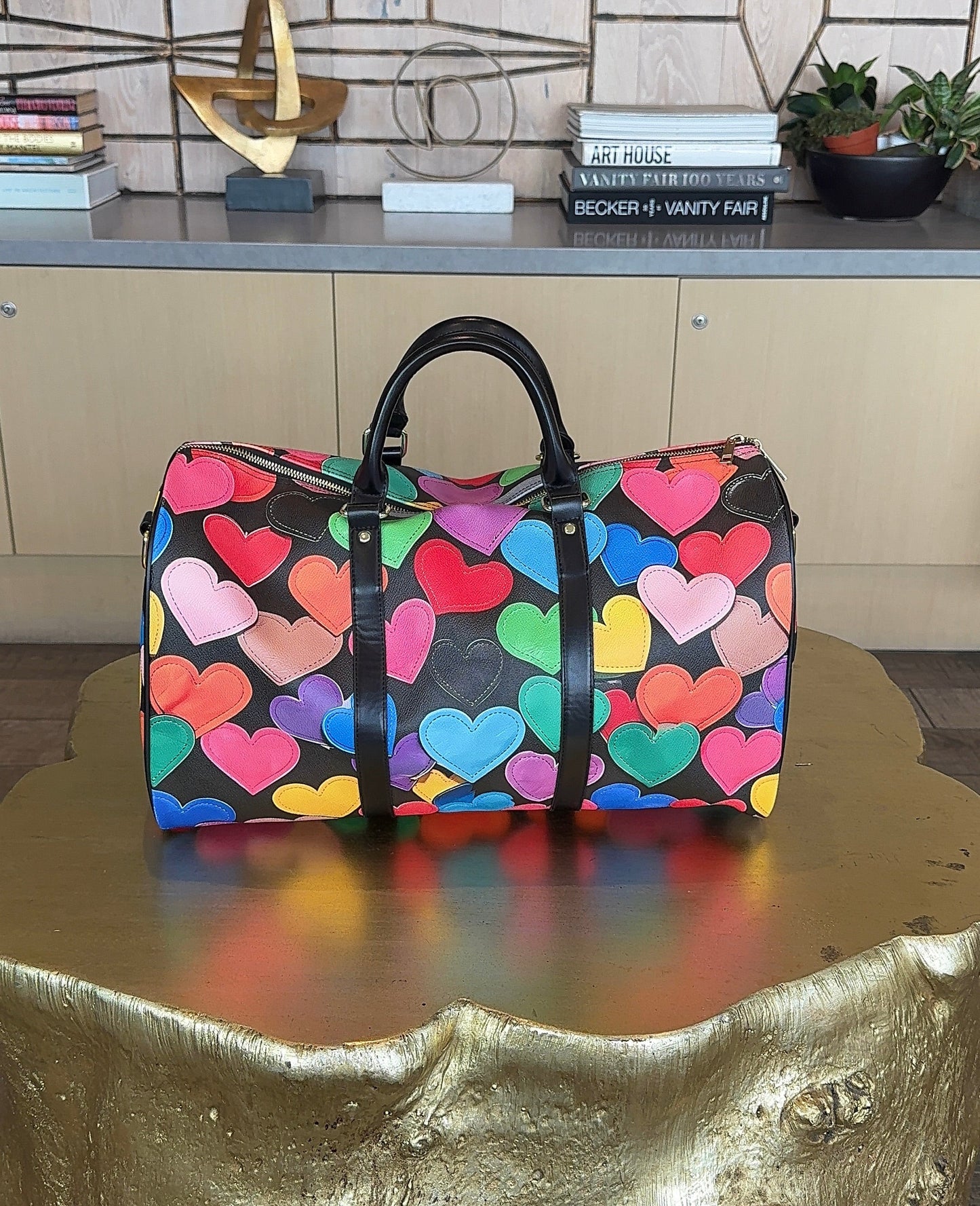 Heart of Spades LEATHER Duffel