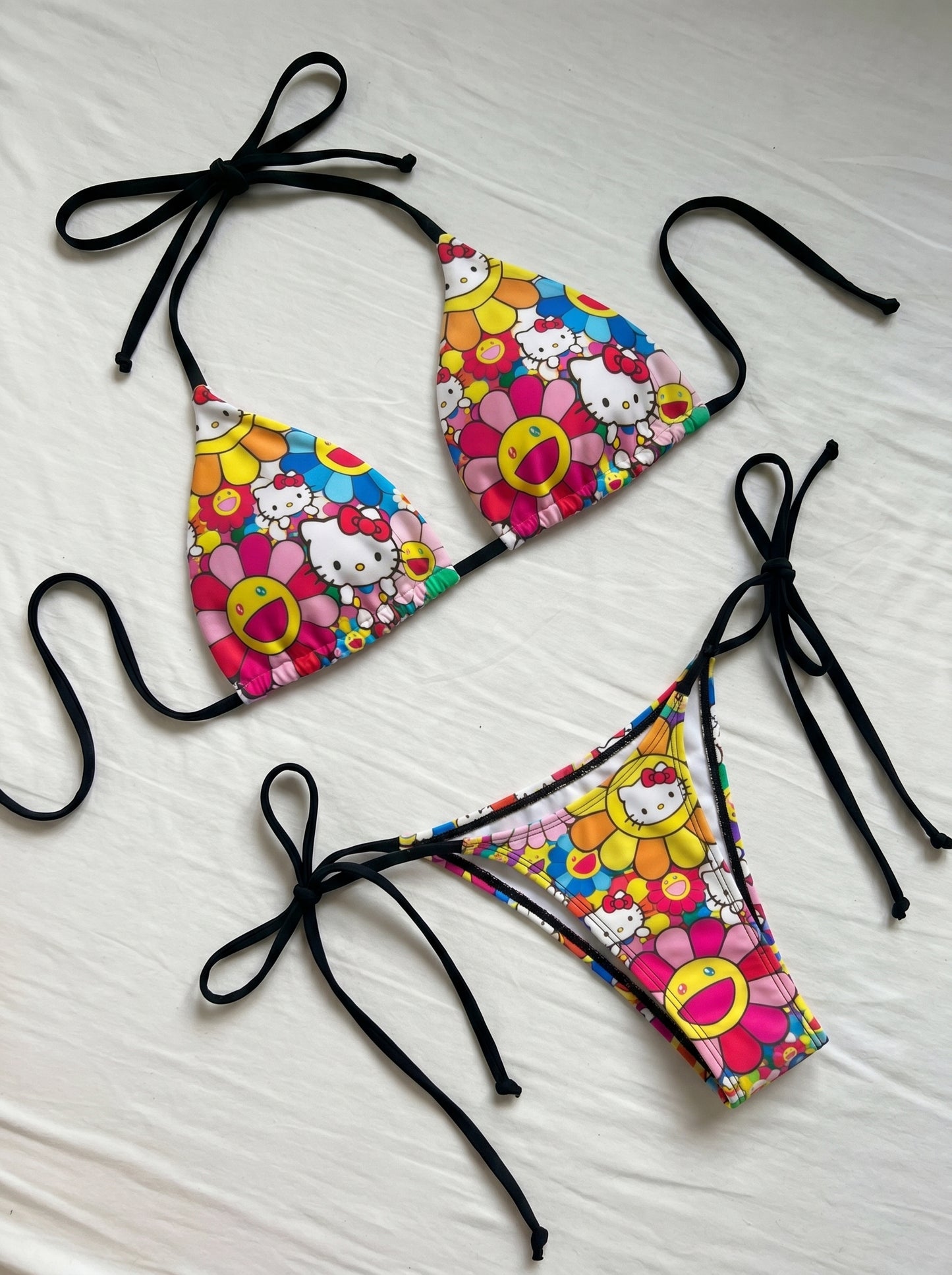 HK Multi Color Flower Bikini