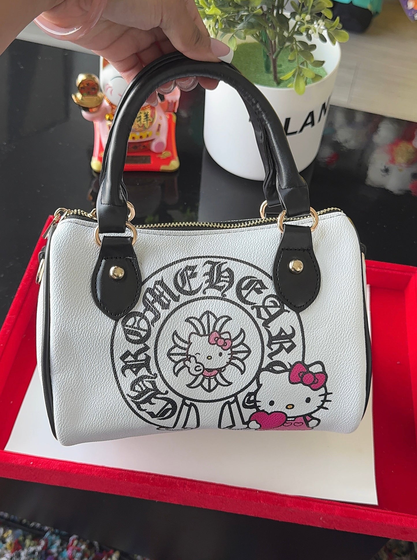 HK Chrome Pillow Bag