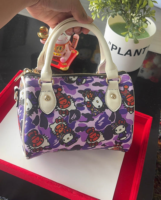 Purple Camo HK Love Pillow Bag