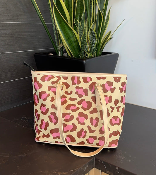 Pink Cheetah Mini Tote Bag