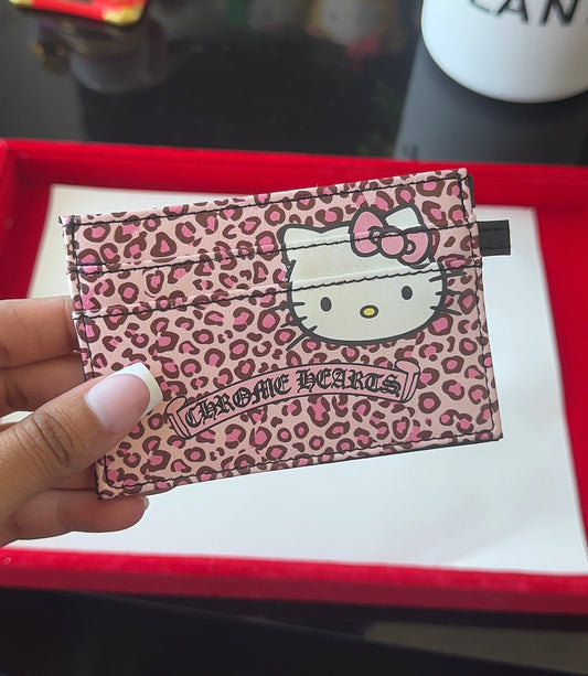 Pink Chrome HK Card Wallet
