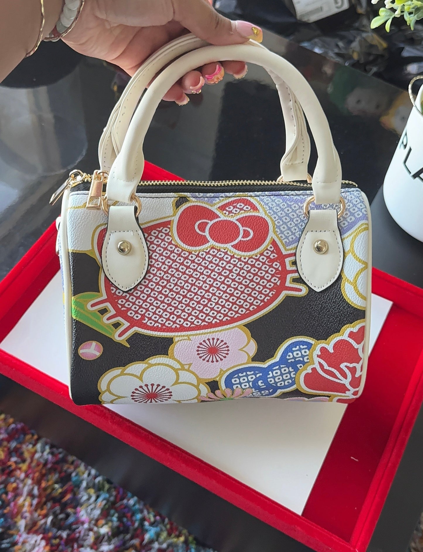 Japanese Kitty Pillow Bag