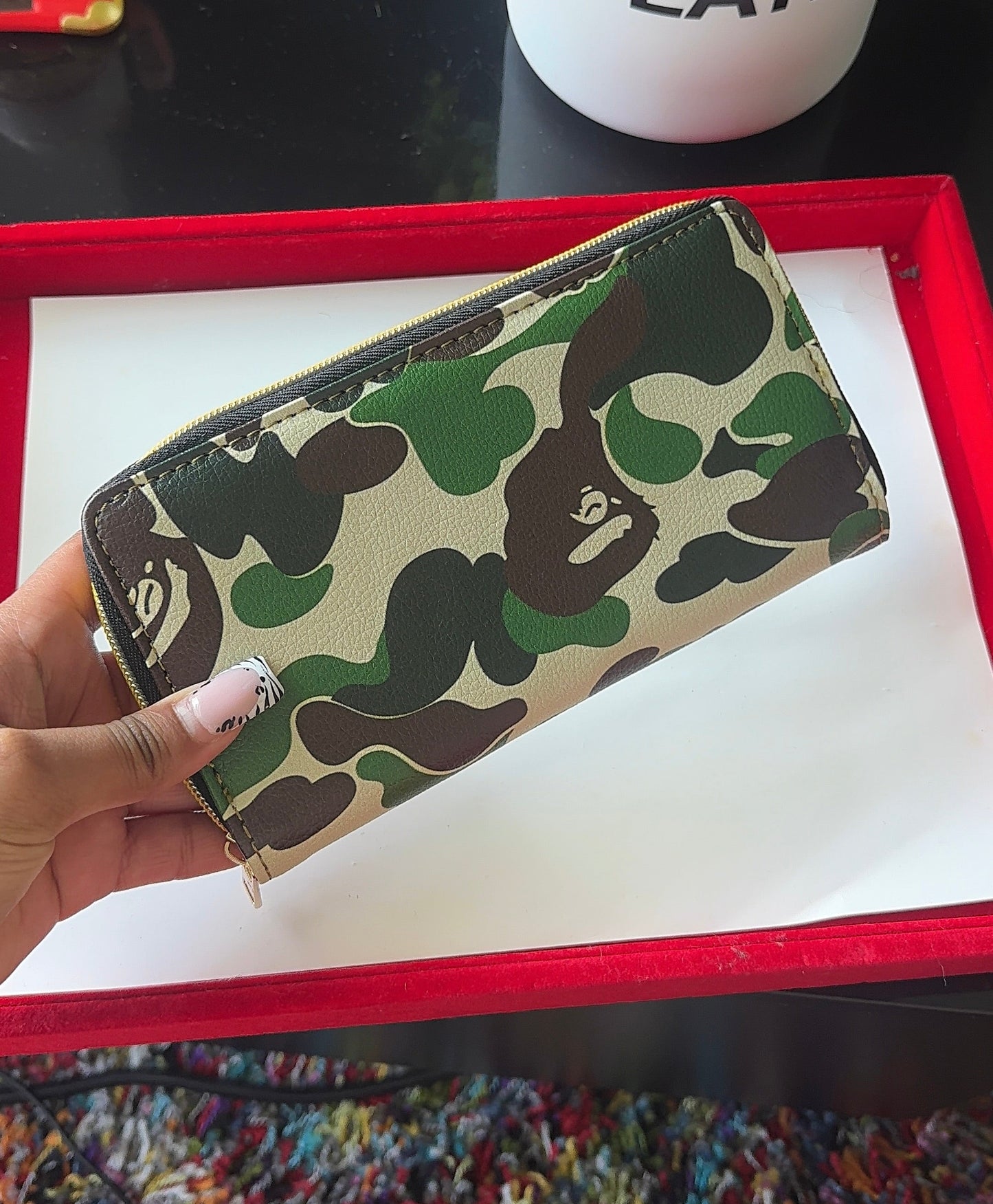 Green Camo Wallet