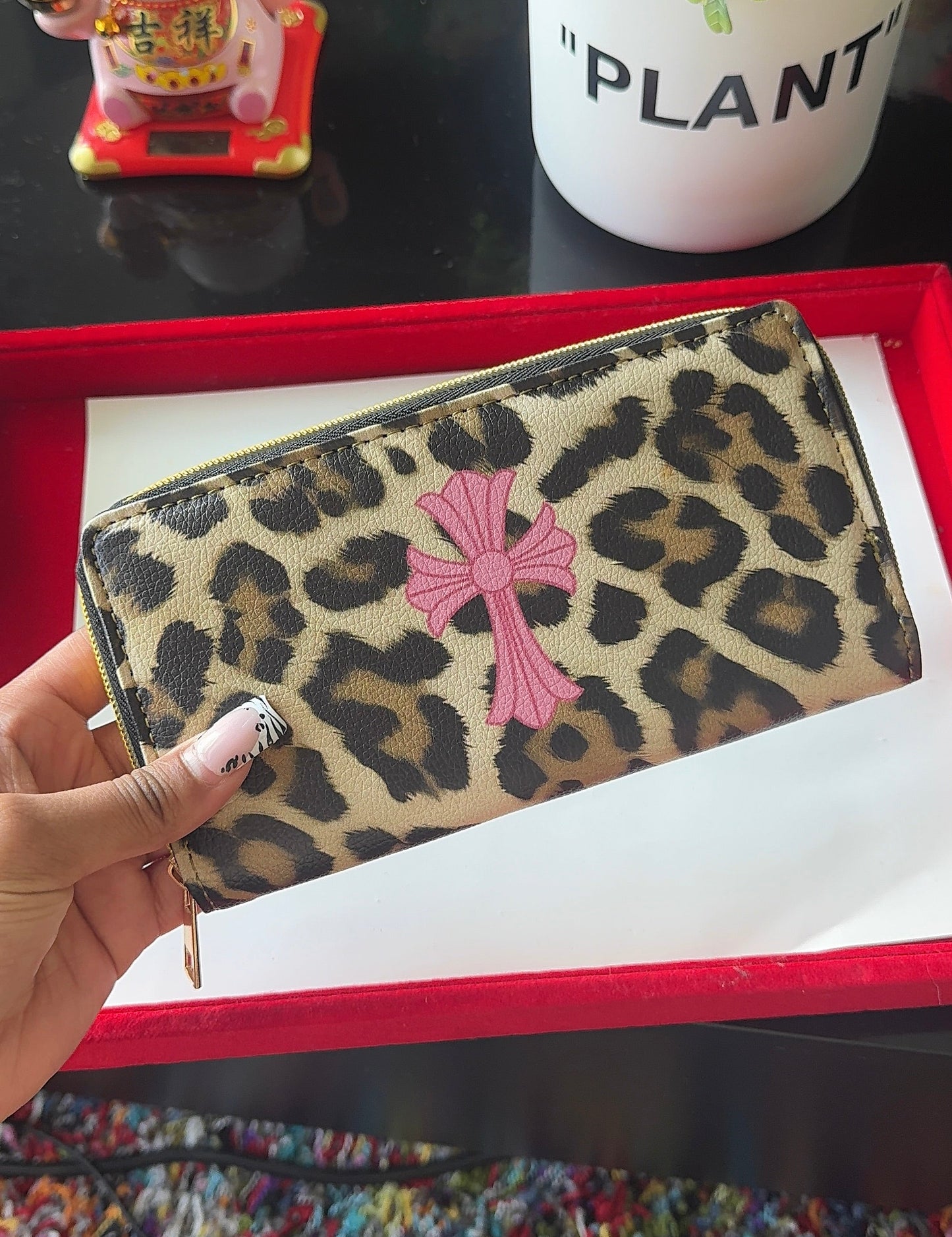 Cheetah Cross Camo Wallet