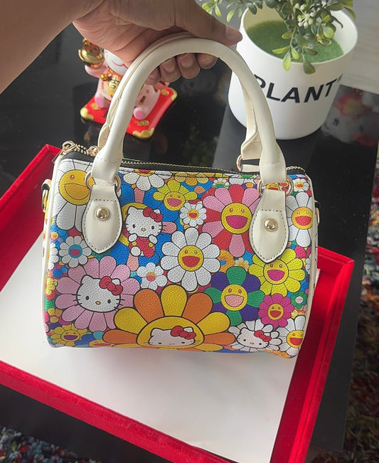 HK Multi Color Flower Pillow Bag