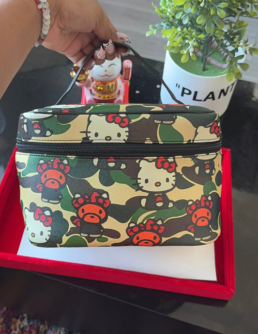 Green Camo HK Vanity Bag