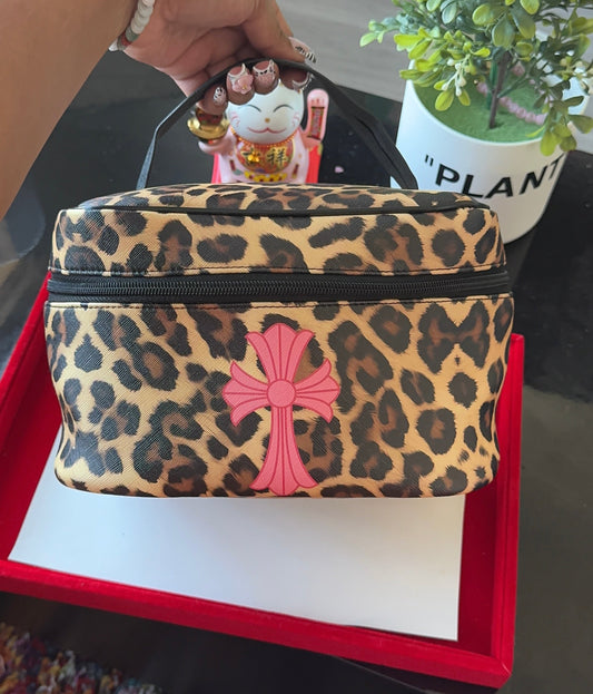 Cheetah Cross Vanity Bag